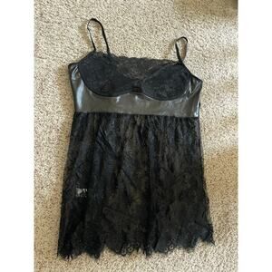 Womens 4x/5x lacey black sheer top